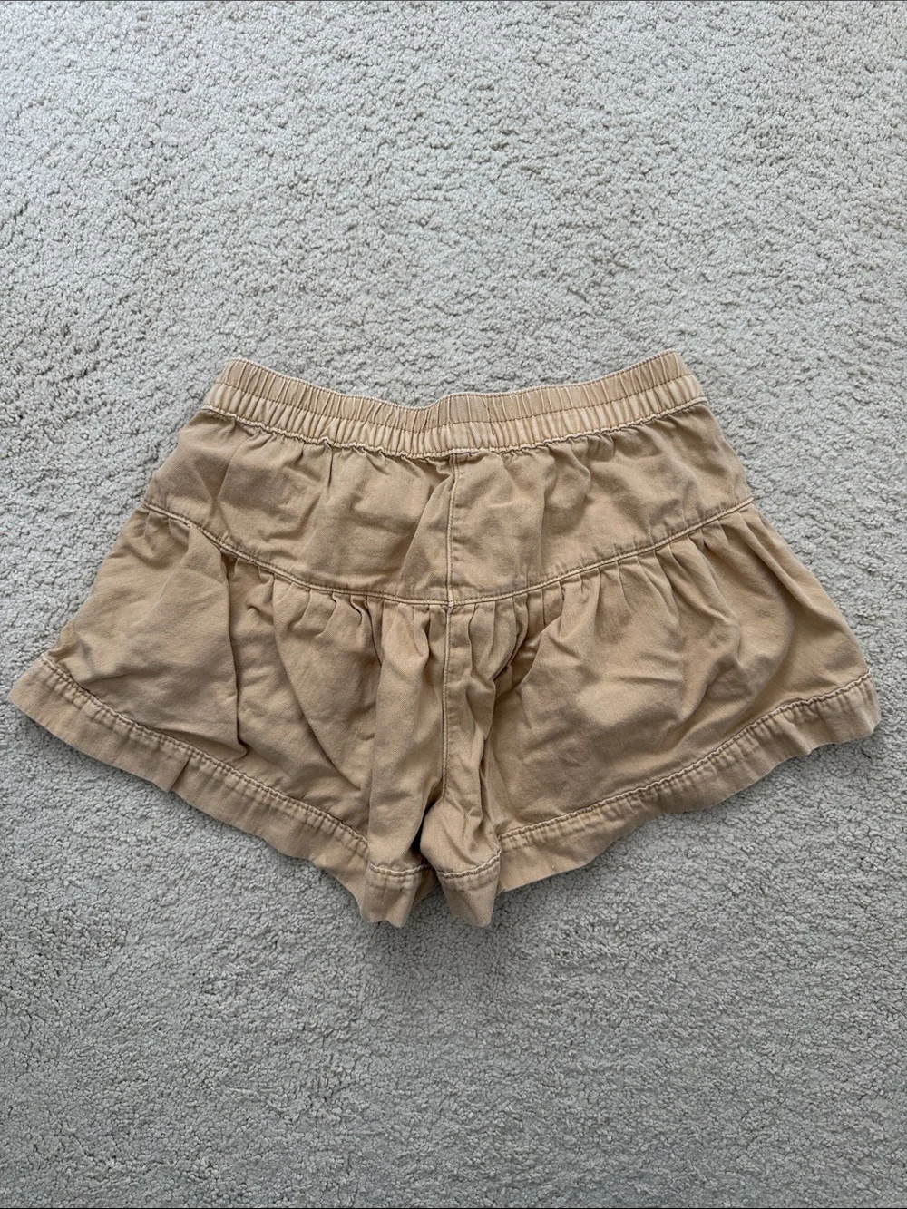 Free People We The Free High-Rise Fleur Tan Shorts